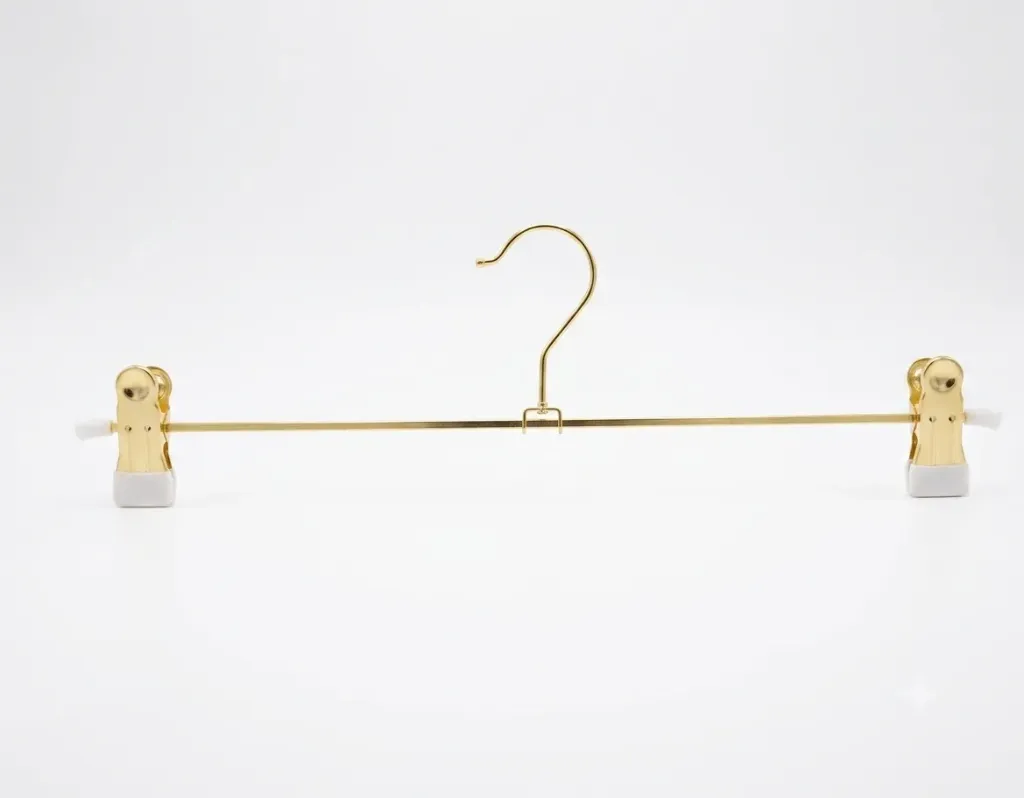 Gancho Metalico Con Pinza (Dorado)