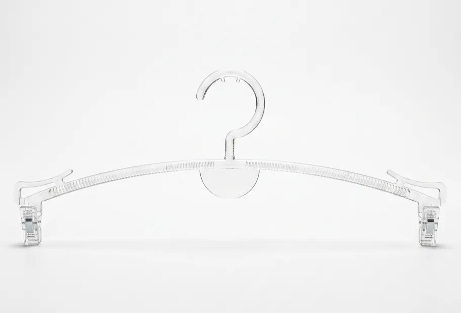 Gancho Plastico Con Pinza(Transparente)