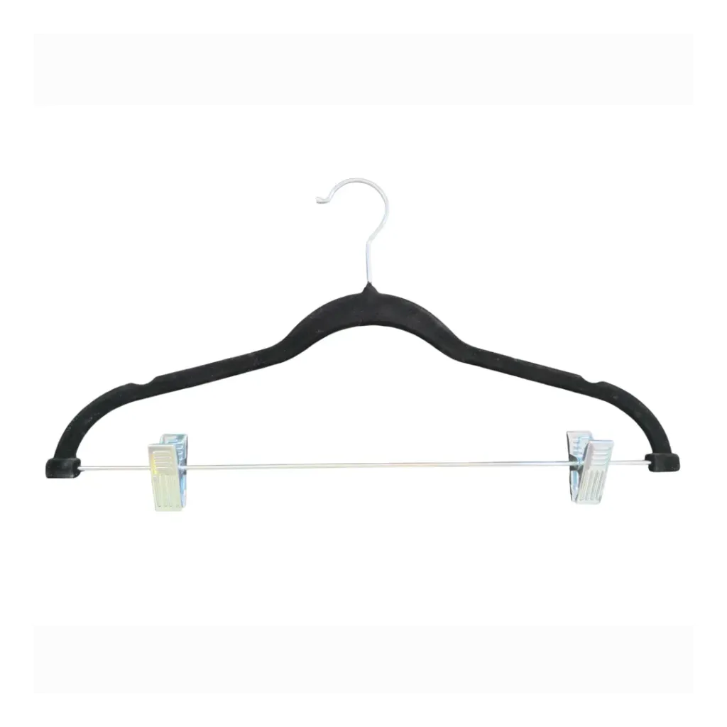 [AF014] Gancho De Gamuza Con Pinzas(Plateado)